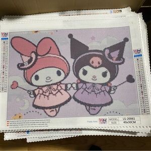 My Melody & Kuromi DIY 5D Full Round Drill Diamond Painting